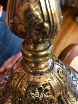 Vintage solid silver Peruzzi candelabra, pair, 7 arm -FC HTF