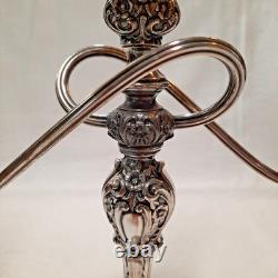 Vntg 2 International Silver Countess Silver Plate 3-Arm Candelabra Twisted 11T
