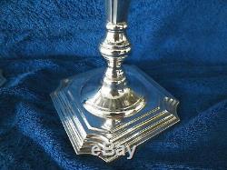 Vntg Pair Sterling Silver 13 1/2'' Tall 3 Candle Candelabras Weighted Aprx 4.5lb