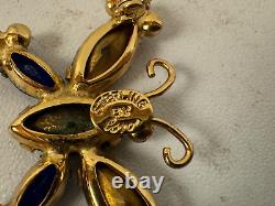 Vtg Coro Sterling Silver Pair of Butterfly Pins / Brooches with Matching Earrings