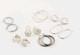 Vtg Earrings 7 Pair Lot Different Hoops Sterling Silver 925 Jewelry 34.4g
