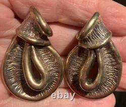Vtg LOT 7 Pair STERLING Earrings Garnet Moonstone Topaz Malachite Marcasite