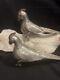 Vtg Metal Pheasant Bird Figurines Male/female Pair Silver Plate 8 Long