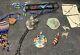 Vtg Native American Sterling Silver Huge Wolf Bolo Earrings 950 Chakra Snake Lot