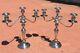 Vtg Pair Fisher 361 Sterling Silver Piece Convertible 3 Candle Candelabras 14