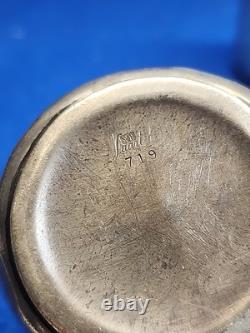 Vtg Pair Of Sterling Silver Saart Bros. Baby Cup Monogrammed John /Kathleen 182g