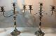 Vtg Pair Silver Plated Candelabra Neiman Marcus 17 Tall Italy