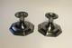 Vtg Pair Thorvald Marthinsen Norway 830s Silver Candlesticks Weighted Stamped