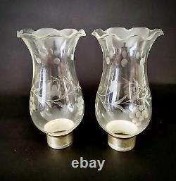 Vtg Pair Weighted Sterling Silver Revere for Cartier Candle Holders with Shades