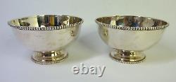 Vtg Pair of Silver Bowl 2¼'' Tall x 4'' Ø dia. 198g Total Wht GUC Look/Read