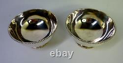 Vtg Pair of Silver Bowl 2¼'' Tall x 4'' Ø dia. 198g Total Wht GUC Look/Read