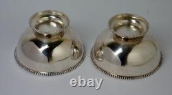 Vtg Pair of Silver Bowl 2¼'' Tall x 4'' Ø dia. 198g Total Wht GUC Look/Read