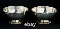 Vtg Pair of Silver Bowl 2¼'' Tall x 4'' Ø dia. 198g Total Wht GUC Look/Read