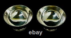 Vtg Pair of Silver Bowl 2¼'' Tall x 4'' Ø dia. 198g Total Wht GUC Look/Read