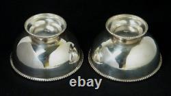 Vtg Pair of Silver Bowl 2¼'' Tall x 4'' Ø dia. 198g Total Wht GUC Look/Read