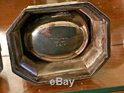 Vtg Tiffany Pair Of Sterling Silver Salt Cellars-174.5 Grams- Marking On Bottom
