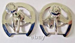 Vtg Vintage Horse Equestrian Sterling Silver Essex Crystal Jewelry Lot