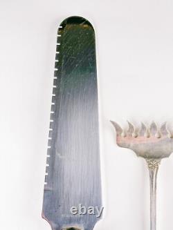 WEB Vintage Sterling Silver Lot 2 PCS Sardine Fork and Cake Serving Knife
