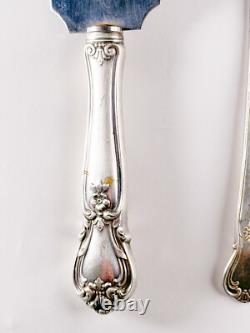 WEB Vintage Sterling Silver Lot 2 PCS Sardine Fork and Cake Serving Knife