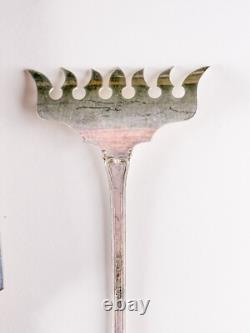 WEB Vintage Sterling Silver Lot 2 PCS Sardine Fork and Cake Serving Knife