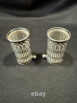 Webster Co, Vintage Sterling Silver Toothpick Holders, Pair