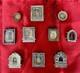 10 Lots Exquisits Boîtes Gau Bouddhistes Vintage Tibétaines Anciennes En Argent Et Autres Métaux