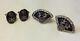 18,0 Grammes Vintage 2 Paires En Argent Sterling Thai Siamois De Danse De Manchette