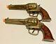 1940 Vintage Paire De Kilgore Lone Ranger Hiyo Argent En Fonte Cap Armes À Feu