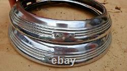 1946 1947 1948 Pontiac Headlight Bezels Doors Rings Original Gm Paire