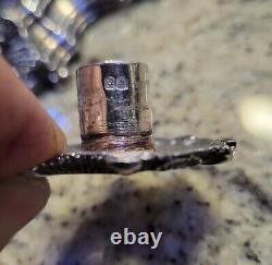 2 Bougeoirs en argent Sterling ROYAL IRISH Vintage des années 1960