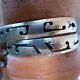 2 Bracelets Rigides Estampillés En Argent Sterling Vintage Avec Recouvrement Total De 47,7 Grammes Signés