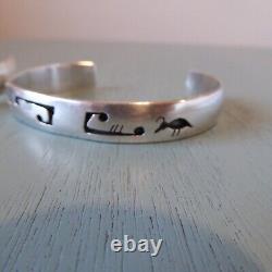 2 Bracelets Rigides Estampillés en Argent Sterling Vintage avec Recouvrement Total de 47,7 grammes Signés