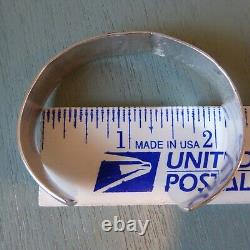 2 Bracelets Rigides Estampillés en Argent Sterling Vintage avec Recouvrement Total de 47,7 grammes Signés
