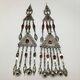 2x Paire Vieux Pendentif Tribal Turque Afghan Ats Gland Tribal Argent Allemand, Tk93