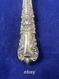 6 Couteaux de table en argent VTG - Lame plate plaquée, Sans mono - Paires avec Old Baronial