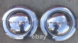 Années 1940 1950 Pontiac Wheel Covers Hub Caps Original Lyon Gm Accessoire De Luxe