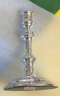 Argent Paire Vintage Sterling Bougeoirs Richard Comyns Londres 1904