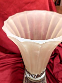 Associez 2 lampes de table/boudoir vintage Uttermost avec des abat-jour en acrylique/Lucite
