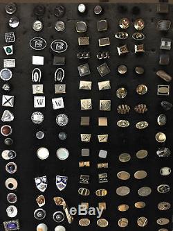 Assortiment De 100 Paires Argent Ou Ton Or / Assiette Boutons De Manchette Vintage En Vrac 5 $ La Paire