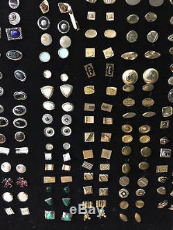 Assortiment De 100 Paires Argent Ou Ton Or / Assiette Boutons De Manchette Vintage En Vrac 5 $ La Paire