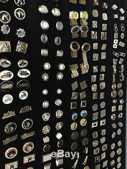Assortiment De 100 Paires Argent Ou Ton Or / Assiette Boutons De Manchette Vintage En Vrac 5 $ La Paire