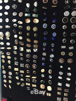Assortiment De 100 Paires Argent Ou Ton Or / Assiette Boutons De Manchette Vintage En Vrac 5 $ La Paire