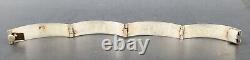 Beau Paire de Bracelets Vintage en Argent Sterling et Incrustés de Turquoise