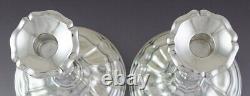 Bel ensemble vintage de deux candélabres en argent sterling américain 9 non lestés