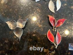 Bijoux en argent sterling vintage Danemark/Norvège lot