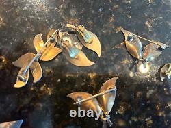 Bijoux en argent sterling vintage Danemark/Norvège lot