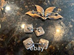 Bijoux en argent sterling vintage Danemark/Norvège lot