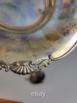 Bol et cendrier équestres en argent vintage. Paire assortie fabriquée en Italie 175G