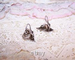 Boucles d'oreilles clip Vintage Tiffany & Co. en argent sterling à ruban plié
