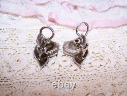 Boucles d'oreilles clip Vintage Tiffany & Co. en argent sterling à ruban plié